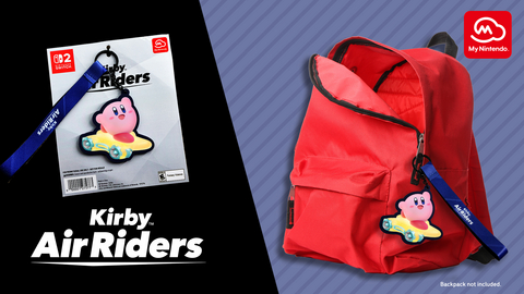 thumbnail Celebrate the recent launch of the fast-paced vehicle action game Kirby Air Riders with this accessory that showcases Kirby on his Warp Star machine.