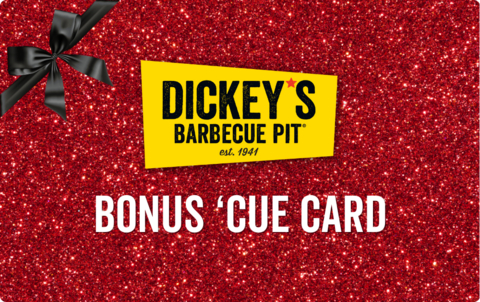 original Dickey's Barbecue Bonus 'Cue Cards