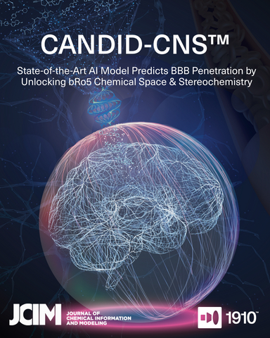 original 1910's CANDID-CNS™ AI model has been published in the Journal of Chemical Information and Modeling (JCIM), a journal of the American Chemical Society.