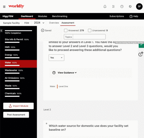 original Worldly Assistant offers users instant, reliable AI guidance right within the assessment.