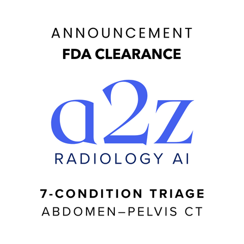 a2z Radiology AI has received U.S. FDA clearance for a2z-Unified-Triage, a single device that flags and prioritizes seven urgent findings on abdomen-pelvis CT scans simultaneously.
