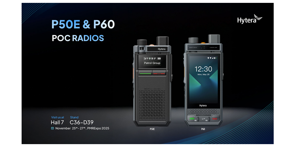  Hytera presenta le radio smart PoC P50E e P60 al PMRExpo 2025