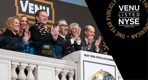 original Celebrating one year listed on the NYSE American under ticker symbol VENU