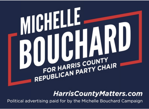 Michelle Bouchard for Harris County Republican Party Chair Logo