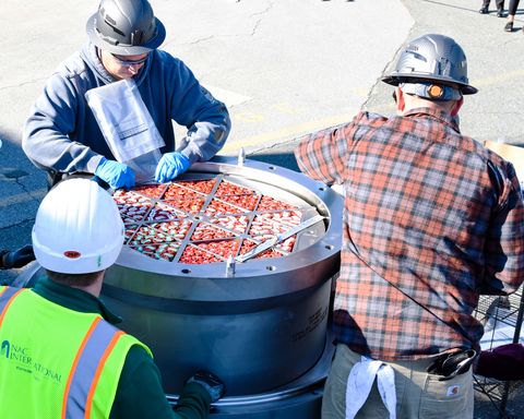original The BWXT team prepares to ship the TRISO fuel for Project Pele to Idaho National Lab. BWXT’s experience with TRISO fuel fabrication stretches back to the early 2000s and work with INL and DOE to manufacture irradiation-tested uranium oxycarbide TRISO fuel for the Advanced Gas Reactor (AGR) Program.