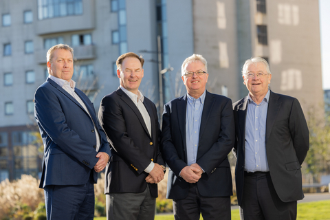 original Pictured are (from l-r) Eddie Kent, newly appointed Primecore CFO; Aidan O’Dwyer, newly appointed Primecore CEO; Dara Kernan, Primecore Managing Partner; and Donal Roche, newly appointed Chair of Primecore board. Primecore, a program management consultancy serving the science and technology sectors, has announced a new leadership team and a significant investment that will see the company grow by over 100 people within three years. Photographer: Naoise Culhane