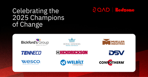 2025 QAD Redzone Champions of Change Award Winners