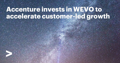 original Accenture announced a strategic investment in WEVO, the AI-powered customer research platform that enables companies to simulate and validate behaviors before launching new products and services.