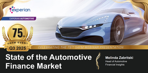 Experian’s State of the Automotive Finance Market Report: Q3 2025