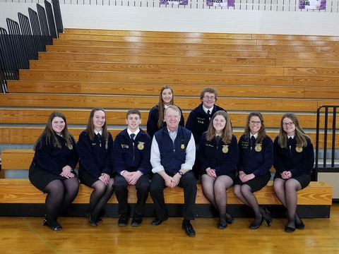 Fastenal and National FFA Organization Launch Corporate Partnership. Dan Florness, Fastenal CEO and former FFA participant, poses with the Ellsworth, WI FFA chapter.