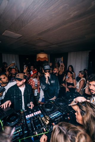 Central Cee Performs for Full-Capacity Crowd at TheOther Launch Party at SOPRA Club in Miami Beach. Photo Courtesy of: Emrgent Media Group