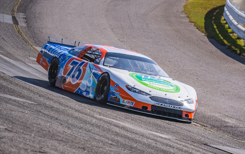 Kole Raz practicing December 4, 2025 for the 2025 Snowball Derby at Five Flags Speedway in Pensacola, FL.