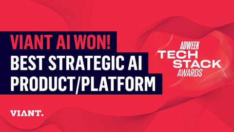 ViantAI was selected as the “Best Strategic AI Platform” by an external jury of industry leaders for the Adweek Tech Stack Awards in recognition of the product’s breakthrough, first-to-market capabilities that enable media teams to save valuable time while driving stronger performance and revenue.