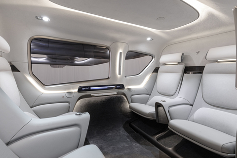 thumbnail Valo’s premium cabin offers panoramic windows, generous personal space, and a cockpit divider for enhanced safety and privacy