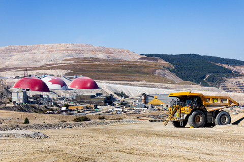 Teck's Highland Valley Copper Mine project near Logan Lake, British Columbia, Canada.