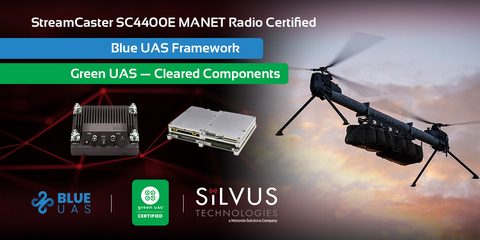 original DoD’s innovation unit and AUVSI, a leading autonomous innovation industry group, validate expanded portfolio of Silvus NDAA-compliant radios for secure use in unmanned missions . Credit: Motorola Solutions