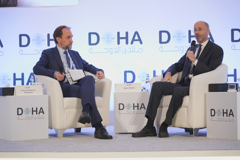 thumbnail Doha Debates spotlighted the practice of high-stakes negotiation with a special live episode of its award-winning podcast with Foreign Policy, The Negotiators, at Doha Forum, following the launch of the podcast series’ fifth season on December 1. (Photo: AETOSWire)