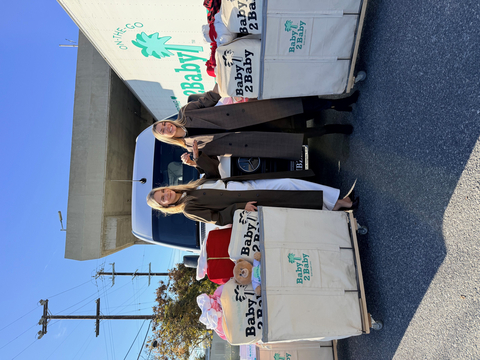 thumbnail Ambassador Jess Hart is giving to Baby2Baby. Baby2Baby is a national nonprofit organization that provides essential items to over one million children in need each year. In the last 14 years, Baby2Baby has distributed over half a billion critical items including diapers, formula and clothing to families across the country.