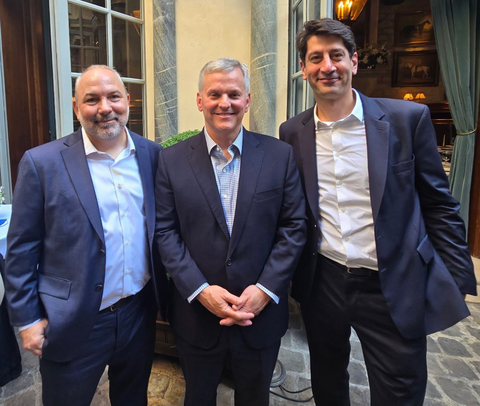 thumbnail From left to right: Patrick Coyle, Vice President, CITEL Inc.; Governor Josh Stein of North Carolina; and Henri Guichard, President, CITEL Group, photographed in June 2025 in Paris, France.