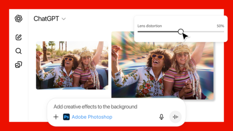 Easily edit and uplevel images with Adobe Photoshop for ChatGPT.