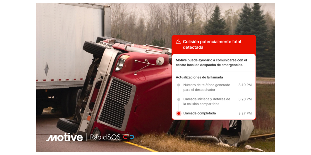 Motive lanza un nuevo servicio de Asistente de Emergencias para ayudar a los operadores de vehículos comerciales en México a obtener asistencia vital con mayor rapidez.