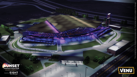 Rendering of VENU's Sunset Amphitheater Houston at Webster, TX