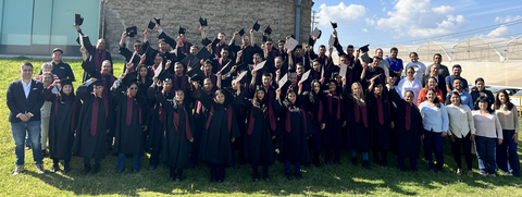 Graduates in Zapotlan, MX, who earned degrees through NatureSweet's Adult Education program for employees.