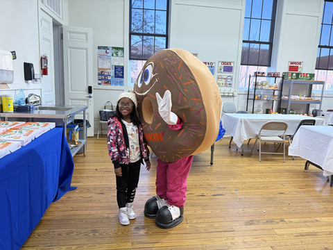 thumbnail The Boys & Girls Club of Greater Washington receives a $25,000 grant at the Fillmore School in Georgetown from the Dunkin’ Joy in Childhood Foundation. Funds will provide healthy after-school snacks and meals to club members.