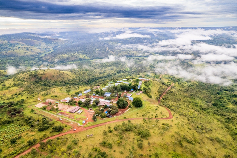 Overview of the Kabanga camp, located in northwestern Tanzania