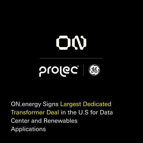 original ON.energy Signs Largest Dedicated Transformer Deal in the U.S. for Data Center and Renewable Applications