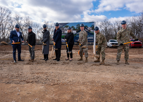 thumbnail Balfour Beatty Communities representatives and Fort Leonard Wood leaders break ground on 56 new homes Dec. 10 in Fort Leonard Wood’s Woodlands neighborhood.