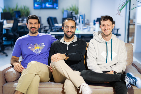 original Dux founders (left to right): Amit Nir, CPO; Or Latovitz, CEO; and Nadav Geva, CTO