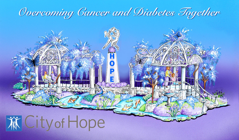 original City of Hope’s float, “Overcoming Cancer and Diabetes Together” (photo credit: City of Hope)
