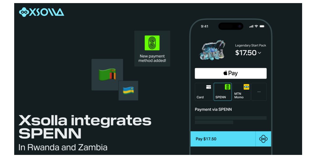 Xsolla integra SPENN in Rwanda e in Zambia, dando agli sviluppatori accesso a un forte ecosistema consumatore-commerciante