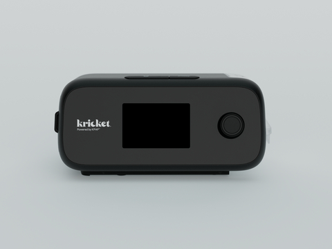 The Kricket™ PAP device, powered by Kairos Positive Airway Pressure (KPAP)™