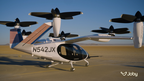 Joby’s electric air taxi at Edwards Air Force Base Credit: Joby Aviation