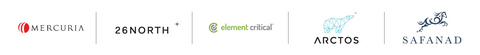 Logos of Mercuria, 26North, Element Critical, Arctos and Safanad