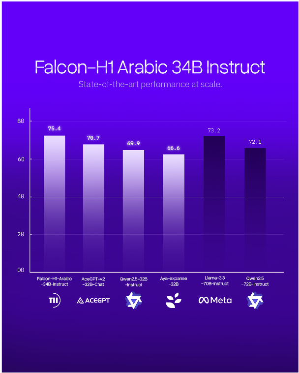 Abu Dhabi&rsquo;s TII Launches Falcon-H1 Arabic, Establishing the World&rsquo;s Leading Arabic AI Model (Graphic: AETOSWire)