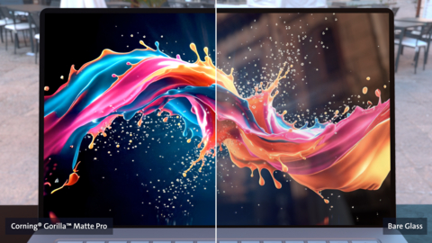 original Corning® Gorilla™ Matte Pro delivers next-generation performance for laptops and tablets, combining state-of-the-art anti-reflective and anti-glare technology with the renowned toughness of Corning® Gorilla® Glass.