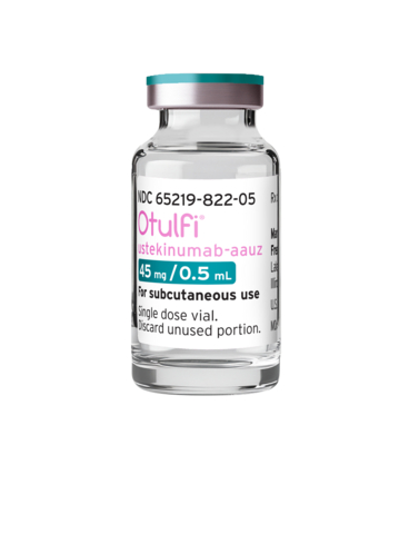 original Otulfi® (ustekinumab-aauz), a biosimilar to Stelara®, now available in a 45 mg/0.5 mL single dose vial from Fresenius Kabi.