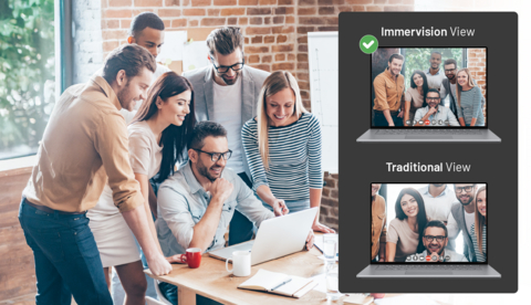 original Compared to traditional laptop cameras, Immervision’s wide-angle vision technology captures more of the scene while preserving natural facial proportions for every participant on Lenovo new ThinkPad X1 and X9.