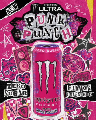 Circle K is cranking the volume all the way up for the launch of Monster Ultra Punk Punch, available now exclusively at its U.S. stores. Ultra Punk Punch is built for fans who move fast and live loud, delivering a classic fruit punch flavor with a rebellious edge. The vibrant blend layers juicy red berries and cherries with the sweetness of pineapple and zest of citrus, finished with a refreshing hint of mango and kiwi. All Ultra Energy. All the punch. Zero Sugar.