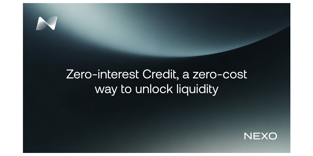  Nexo presenta Zero-interest Credit, a tasso zero e senza commissioni