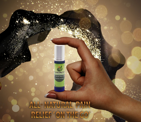 thumbnail Pain Relief ‘On The Go’ is our all–natural skillfully handcrafted therapeutic–graded essential oil blend that may be helpful in relieving your pain naturally. It is specifically tailored for severe arthritis, rheumatism, and diabetic nerve pain. It may, also, help to ease sore or tense muscles, joint pain, spasms, sprains, and Carpal Tunnel.