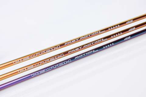 Newton Golf Fast Motion fairway shafts and Fast Motion and Motion hybrid shafts share a unified design and “Match the Dot" fitting system, delivering consistent feel and performance across the bag. Engineered and built in the USA.