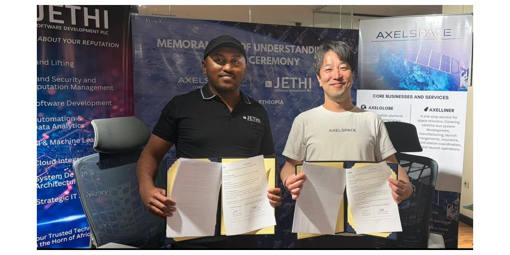  Axelspace sottoscrive un memorandum d'intesa con un'azienda etiope per rispondere alle sfide sociali mediante l'utilizzo di dati satellitari