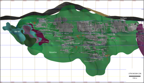 thumbnail Figure 4: Rosarios- View to North of Planned Drillholes
