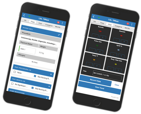Provation iPro Lite on a mobile device