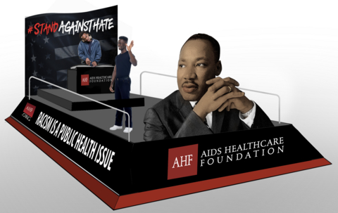 Rendering of the AHF and Black Leadership AIDS Crisis Coalition's 2026 float for the Kingdom Day parades.