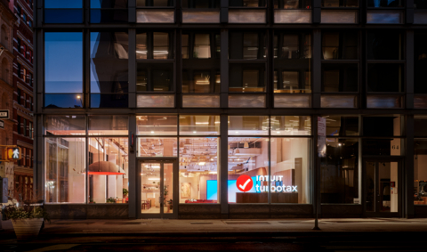 Intuit TurboTax's Flagship Store in New York's SoHo neighborhood at 463 Broadway, NY, New York
